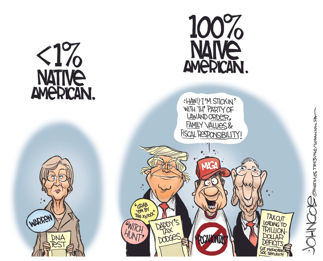 U.S. Elizabeth Warren Native American DNA test Trump Mitch McConnell naive American