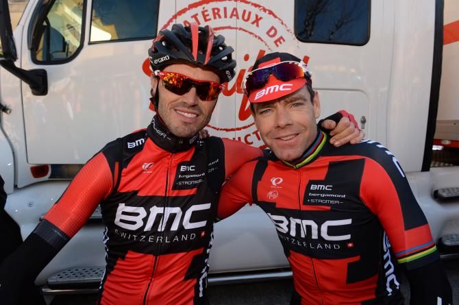 Sammy Sanchez and Cadel Evans rode their first race as teammates at Haut Var