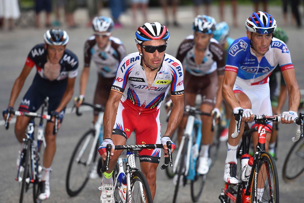 Joaquim Rodriguez in action during stage 12.