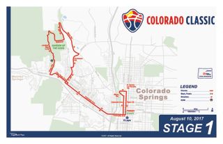 Colorado Classic men's race stage 1 map