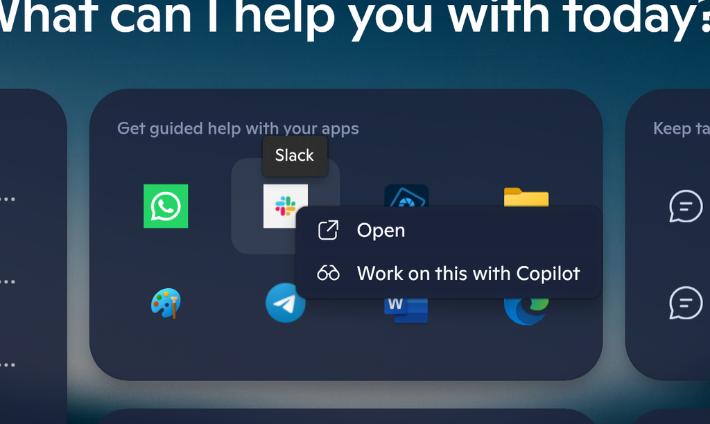Snapshot of the Copilot app's new features for Windows 11 (August 2025).
