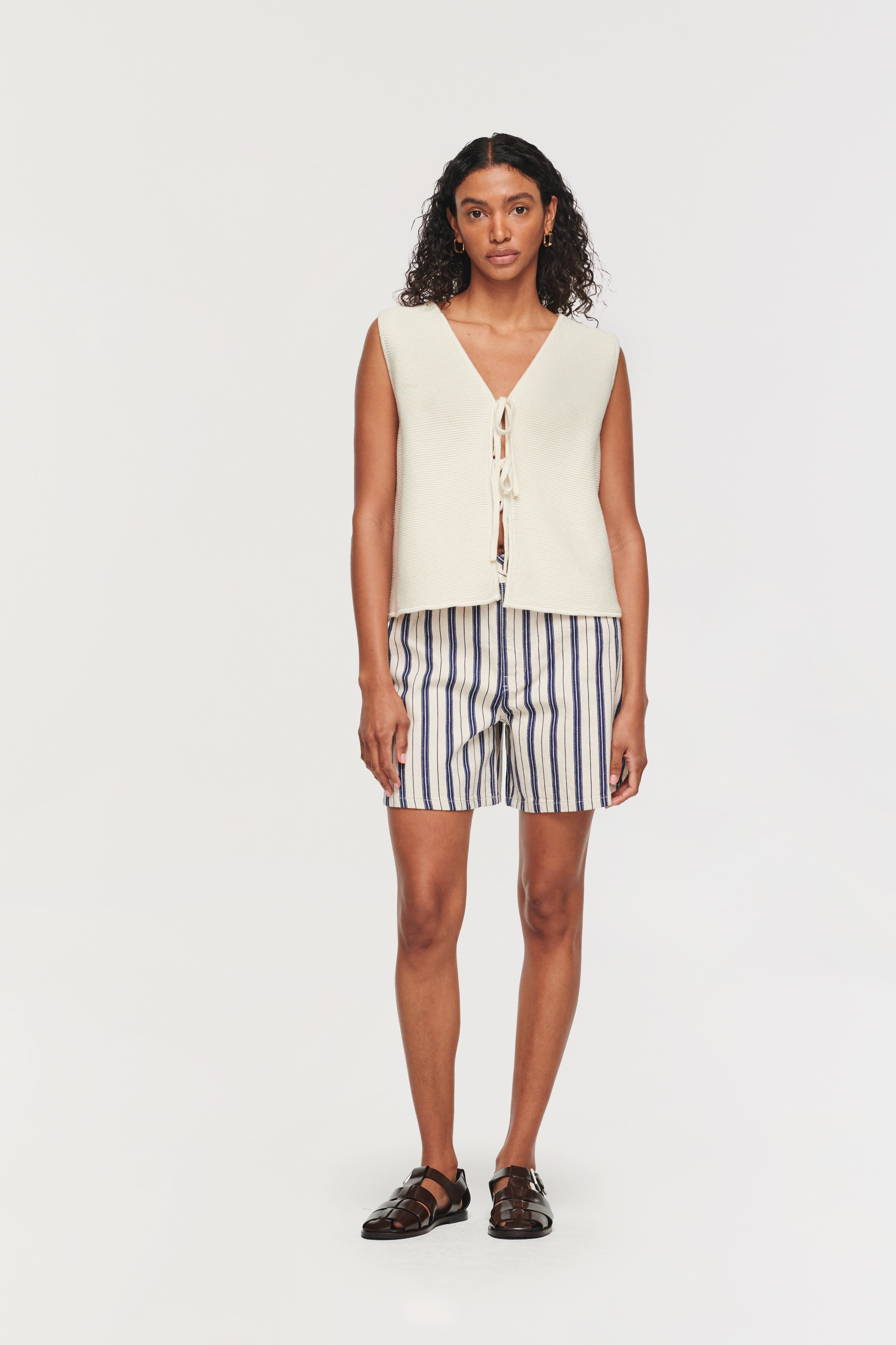 Lowe Stripe Denim Short