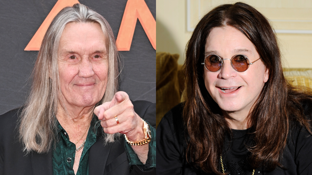 Nicko McBrain in 2026 and Ozzy Osbourne in 2003