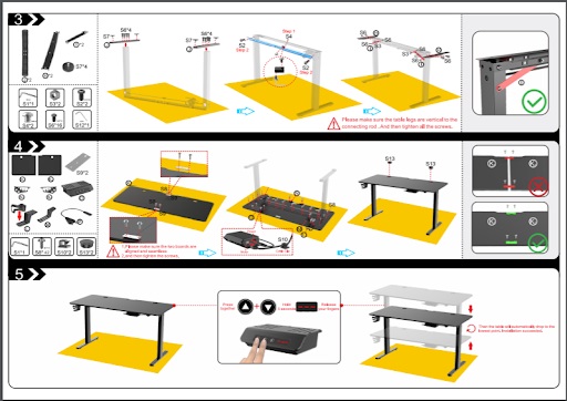 EZ Air Desk walnut setup instructions part two