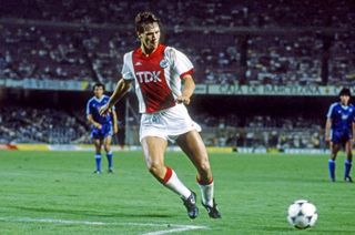 Marco van Basten in action for Ajax in 1986/87.
