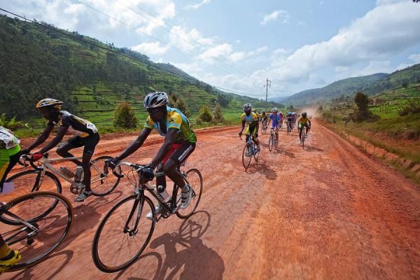 The Tour de Rwanda harkened back to the early days of the Tour de France by using rough, unpaved roads.