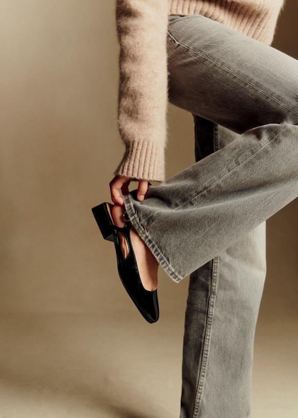 Livie Babies - Patent Black - Bovine Leather - S&amp;eacute;zane