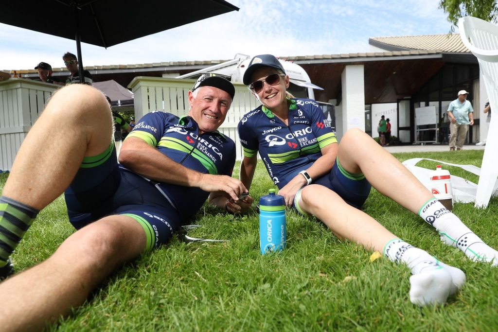 After the long ride, it's time to relax