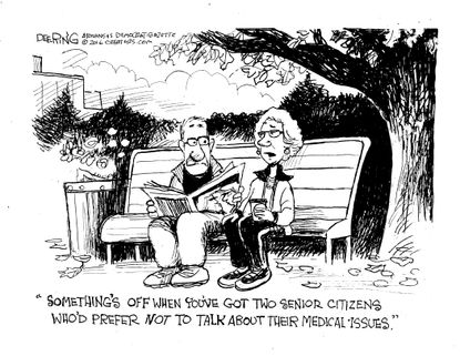Editorial cartoon U.S. senior citizens medical issues
