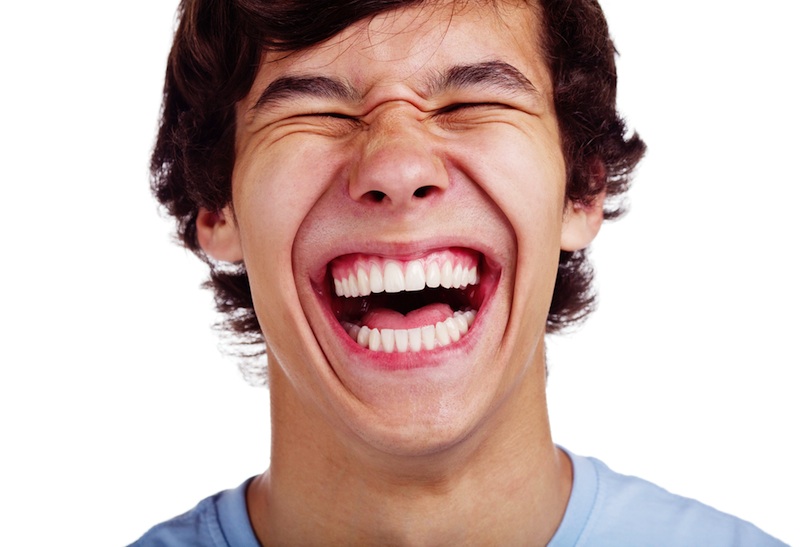 laughing human faces