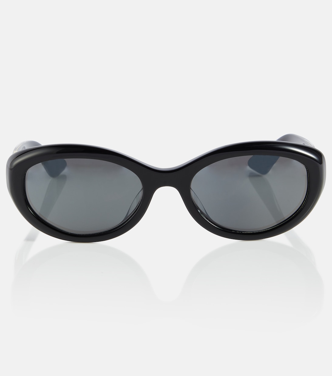 x Oliver Peoples 1969C Oval Sunglasses in Black - Khaite