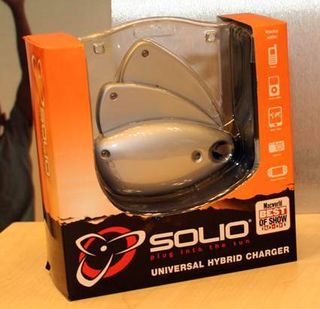 Here is an interesting gadget. The Solio is a flip out solar charger for cell phones and other gadgets.