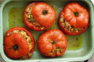 Meals under 300 calories: Moroccan rice-stuffed tomatoes