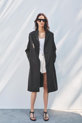 Zw Collection Linen Frock Coat