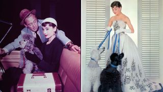 Two photos of Audrey Hepburn for Sabrina (1954)