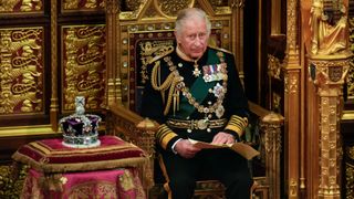 Prince Charles, Prince of Wales reads the Queen's speech