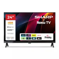 Sharp 24HD2225K 24-inch HD-Ready Smart Roku TV with Freely