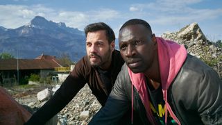 François Monge (Laurent Lafitte) and Ousmane Diakité (Omar Sy) in The Takedown
