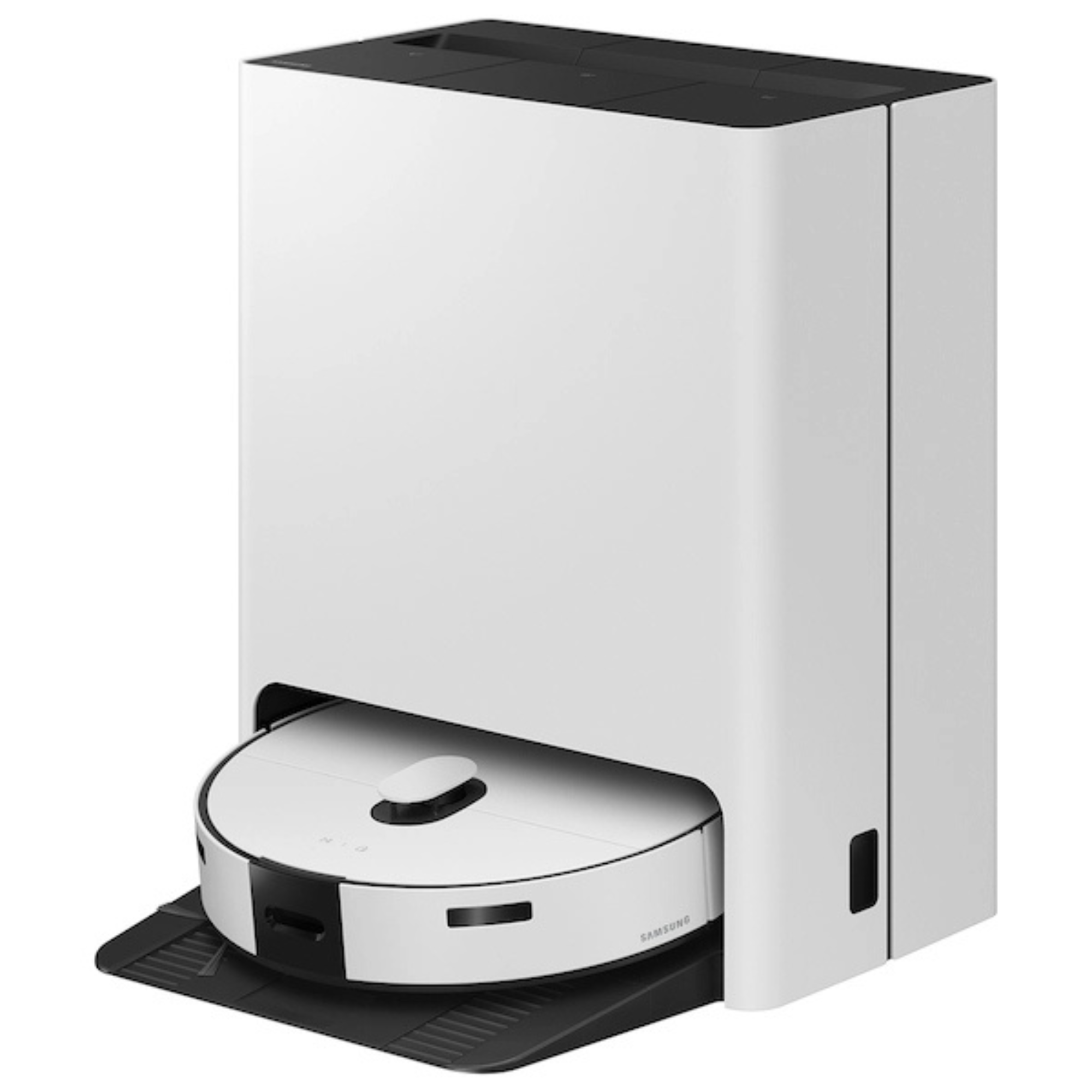 Satin grey coloured Samsung Jet Bot Combo robot vacuum with Clean Station