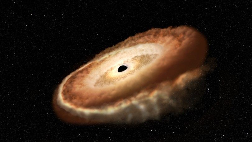 Schwarzes Loch „spaghettifizierte“ einen Stern in die Form eines Donuts, und Astronomen hielten die blutige Begegnung fest