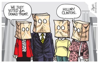Political cartoon U.S. 2016 Decision