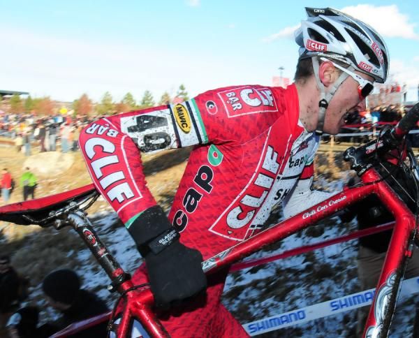 Brady Kappius (Cliff Bar) also raced earlier in the day in the Collegiate race.