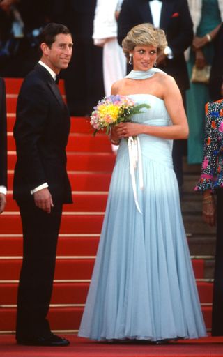 Princess Diana at Cannes in 1987