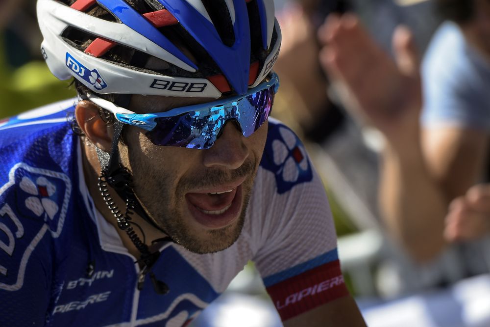 Thibaut Pinot in action during stage 20