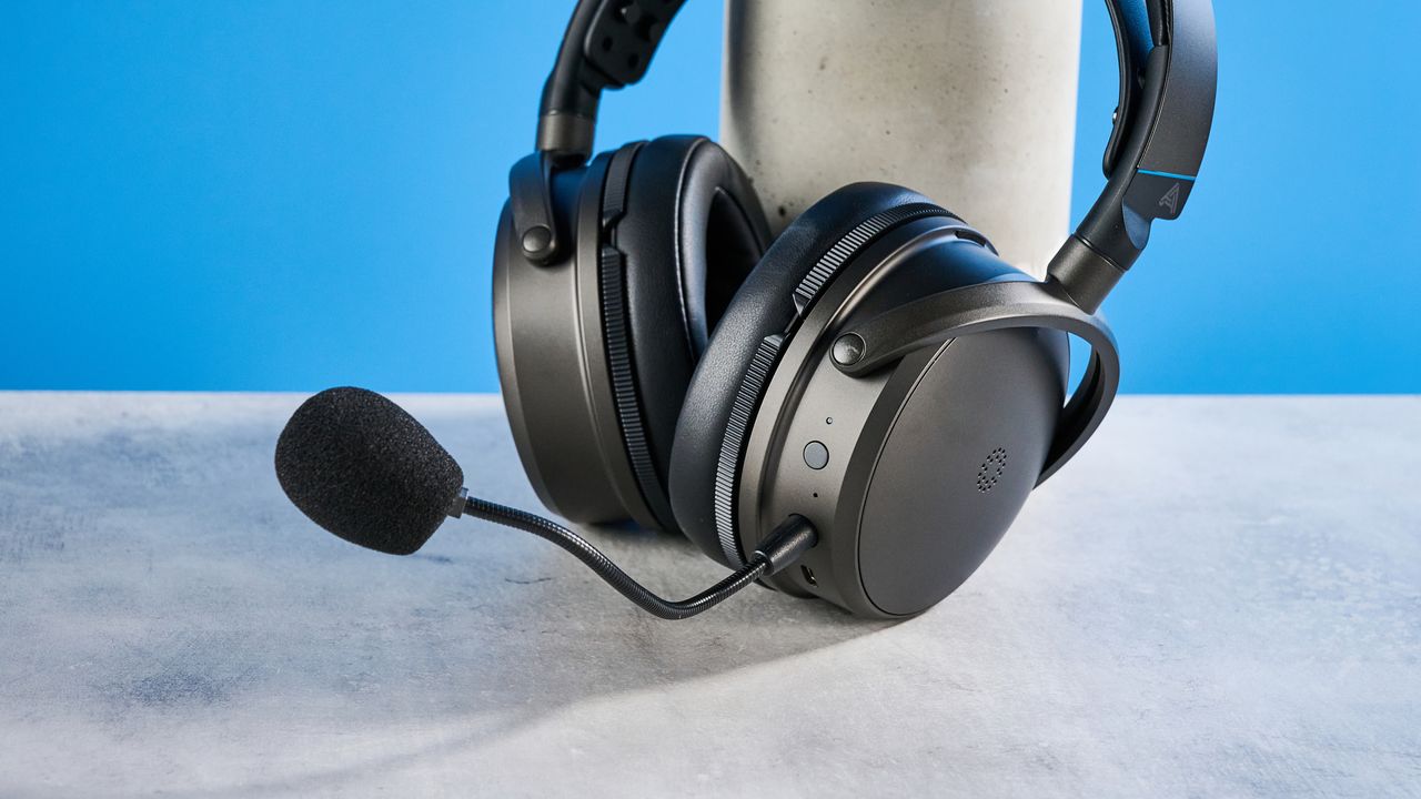 Audeze Maxwell 2 against a blue background