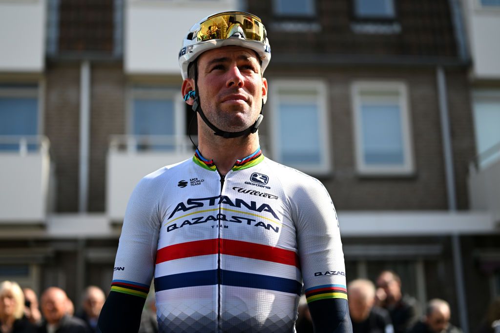 TERNEUZEN NETHERLANDS APRIL 05 Mark Cavendish of The United Kingdom and Astana Qazaqstan Team prior to the 111th Scheldeprijs 2023 Mens Elite a 2053km one day race from Terneuzen to Schoten on April 05 2023 in Terneuzen Netherlands Photo by Luc ClaessenGetty Images