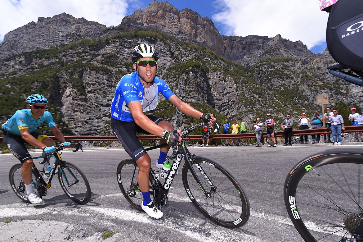 Omar Fraile on stage 16 of the Giro d'Italia