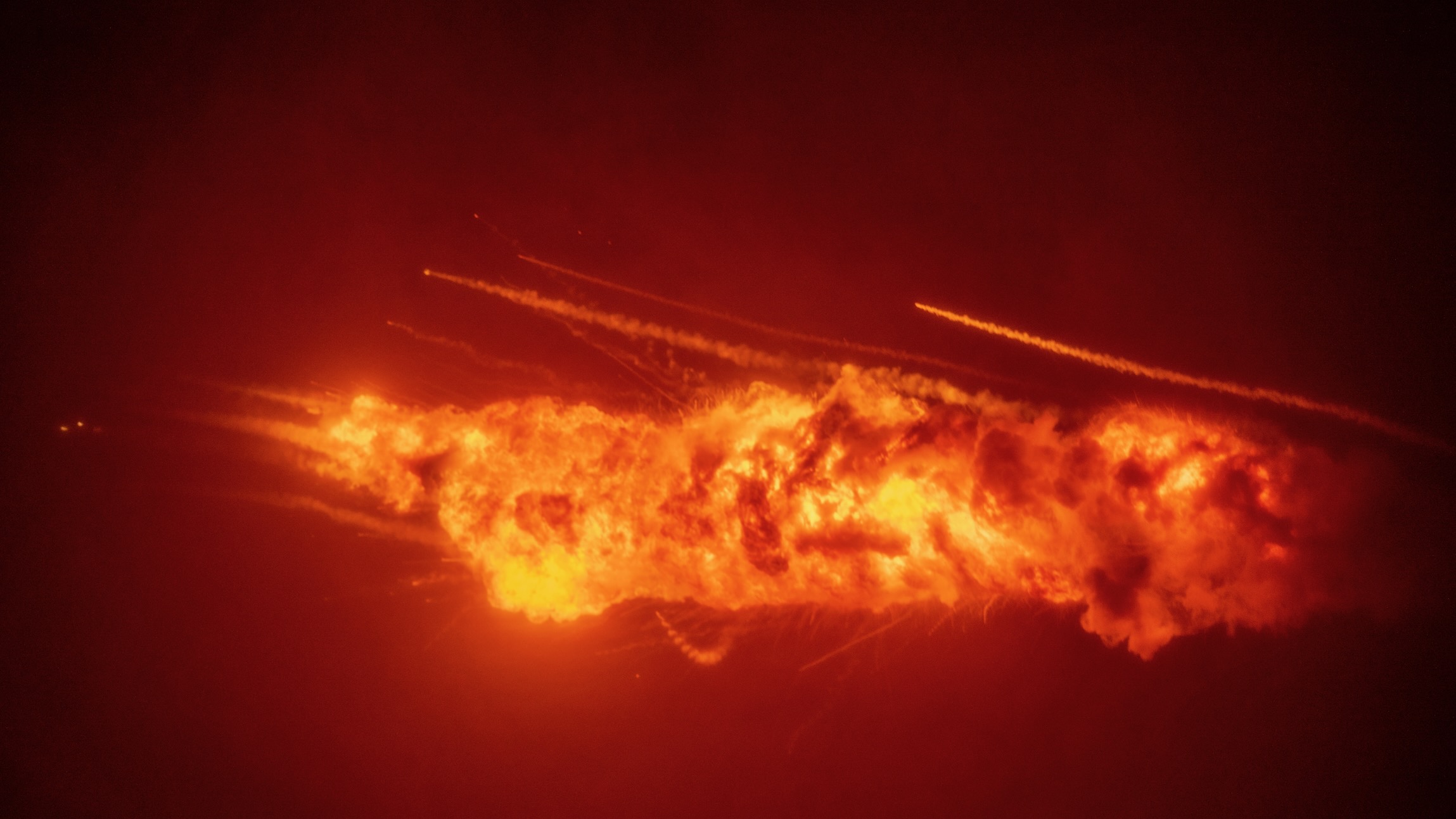 A Long March 7A rocket carrying the ChinaSat 4B satellite explodes shortly after launching from the Wenchang Spacecraft Launch Site on Aug. 10, 2026.