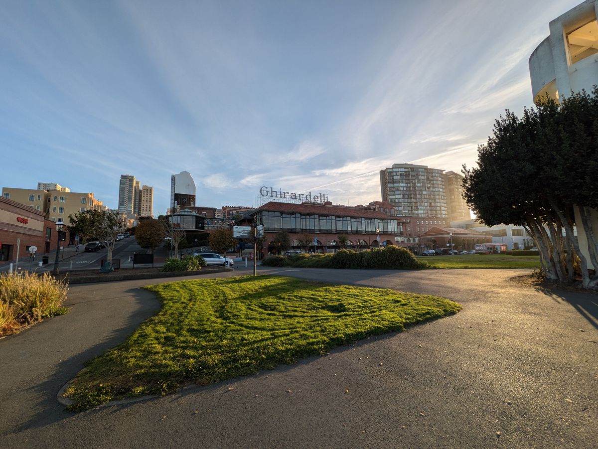 Ghiradelli Square shot in ultrawide by Pixel 8a