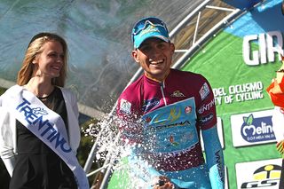 Valerio Agnoli (Astana) in the race lead at Giro del Trentino