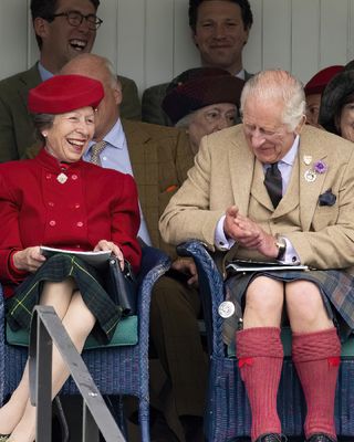 Princess Anne and King Charles visit the Braemar Highland Games again