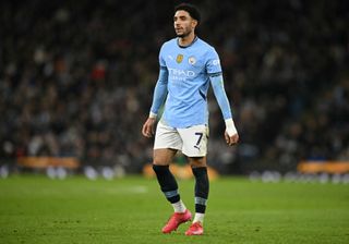 Manchester City forward Omar Marmoush signed for the club earlier this month