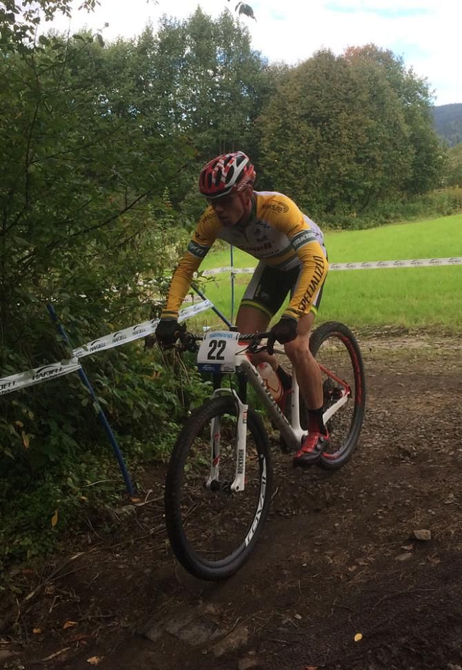 An Australian rider checks out the course