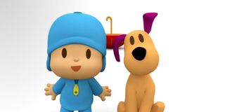 Pocoyo and Loula standing in the white void in Pocoyo
