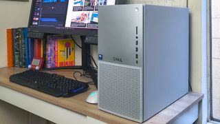 Dell Tower Plus (2025) review unit on a desk