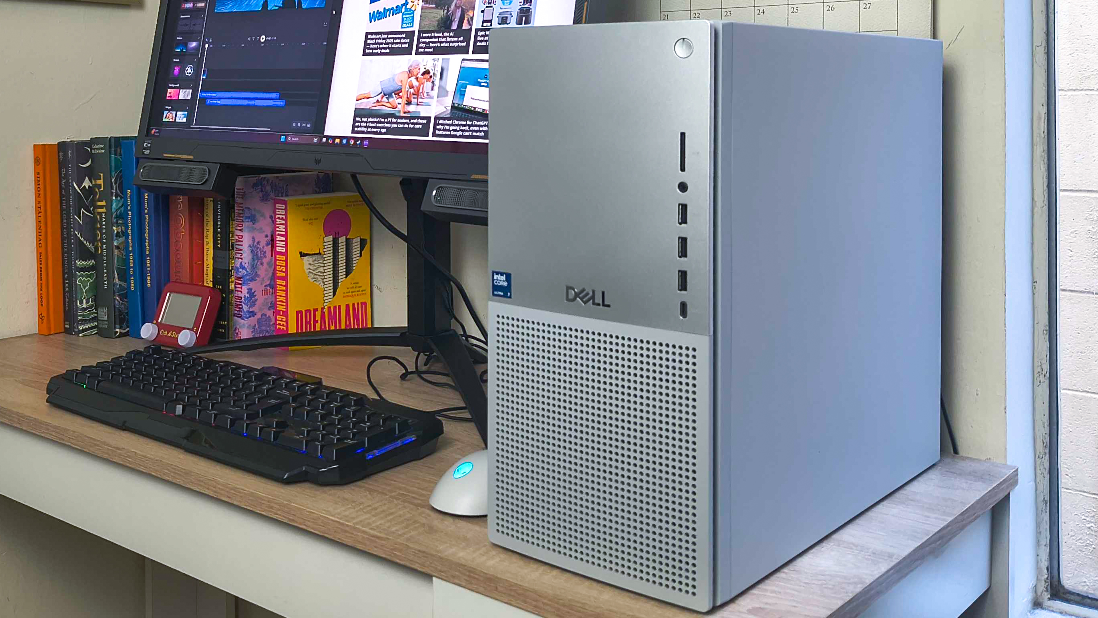Dell Tower Plus (2025) review unit on a desk
