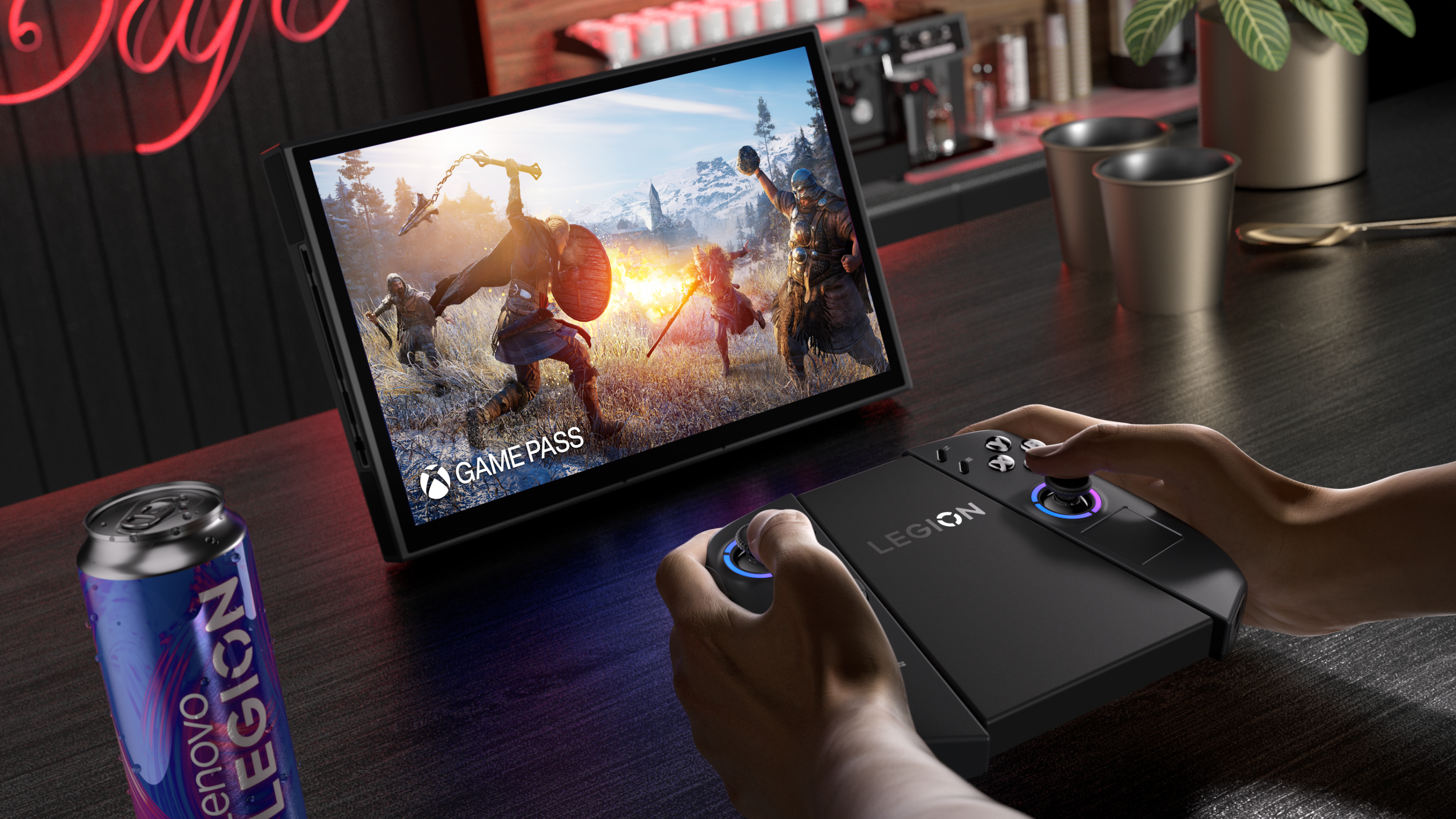 The Lenovo Legion Go 2 on a desk