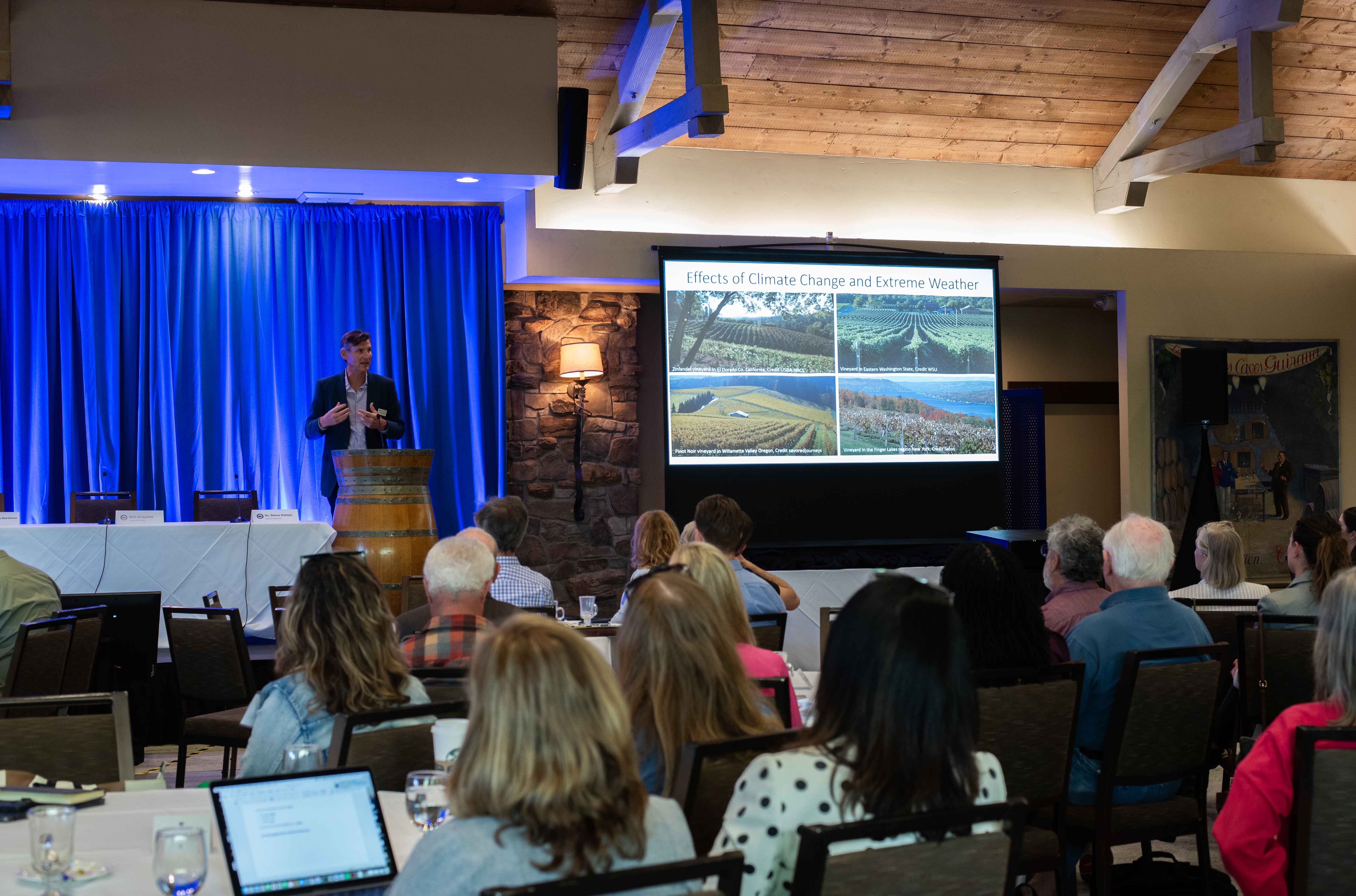 Dr Steve Ostoja at the 2024 US Sustainable Winegrowing Summit