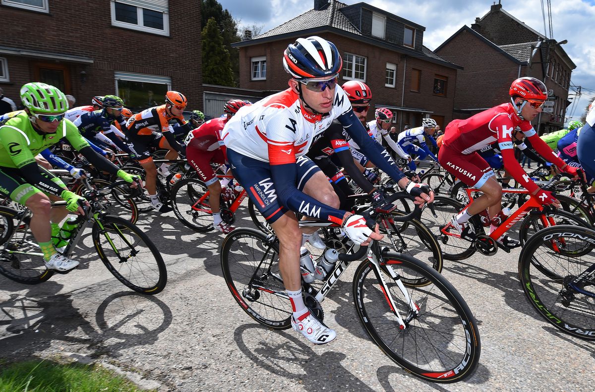 Stef Clement prior to crashing out of Amstel Gold Race