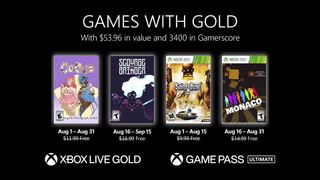 Xbox Games with Gold for Aug. 2022.