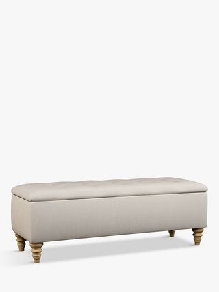 John Lewis & Partners Rouen Upholstered Ottoman Storage Box – £199