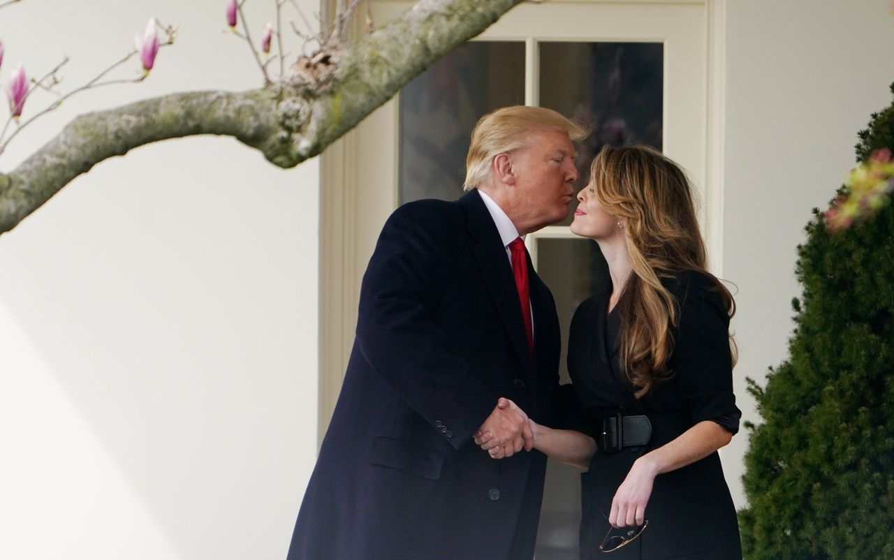 President Trump and Hope Hicks.