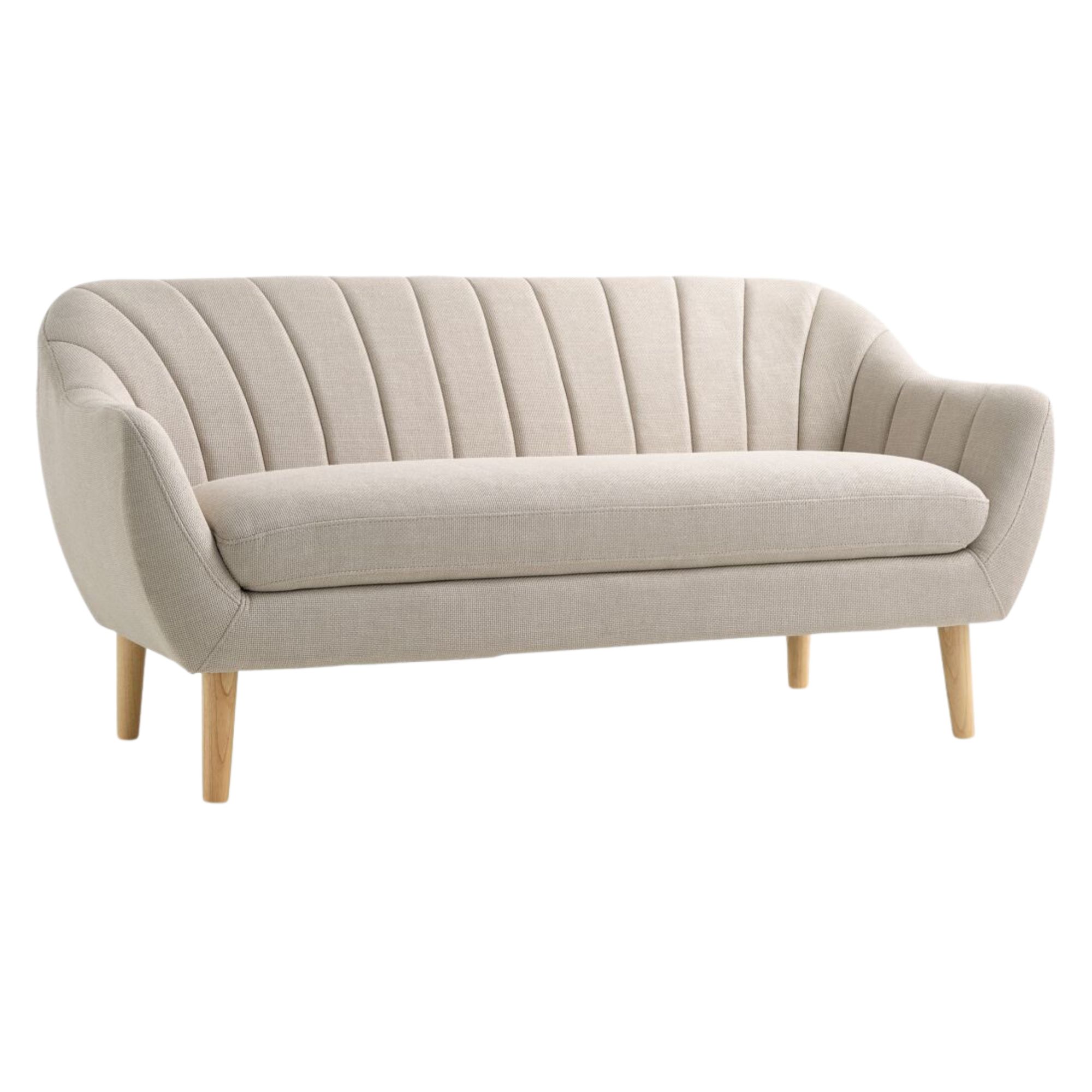 JYSK, EGEDAL 2.5 Seater Sofa in Beige Fabric