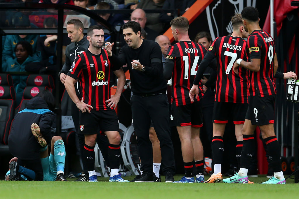 Andoni Iraola in his early days at Bournemouth