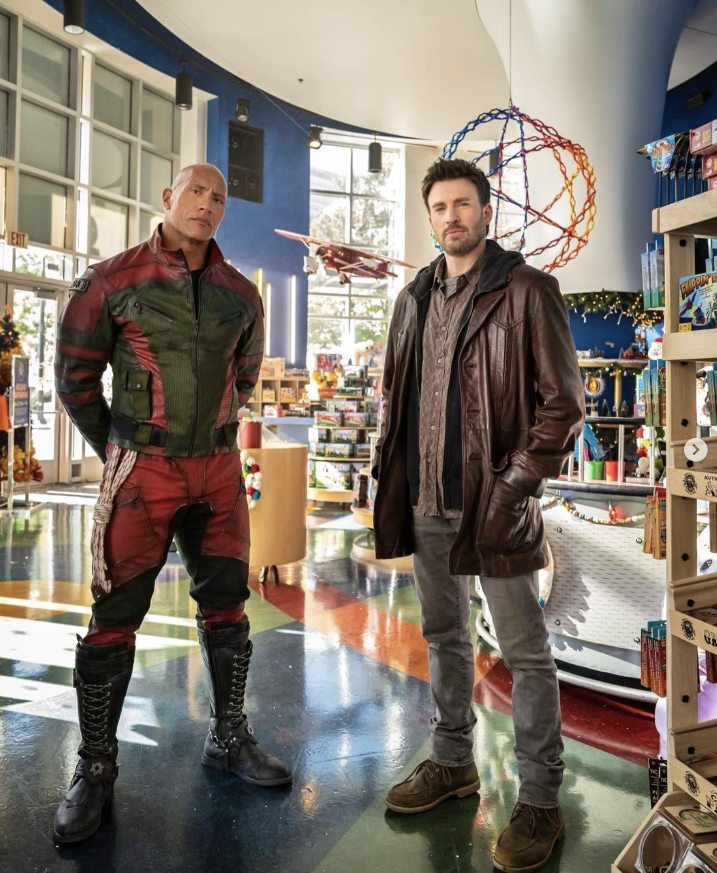 dwayne the rock johnson chris evans