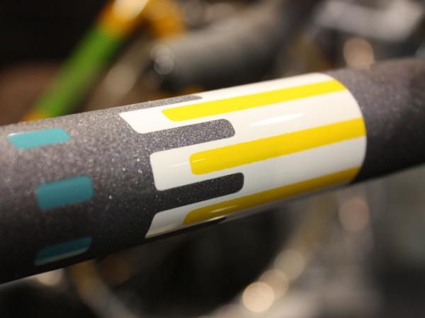 Pegoretti's 'mica' paint scheme offers both a colorful and tactile display.